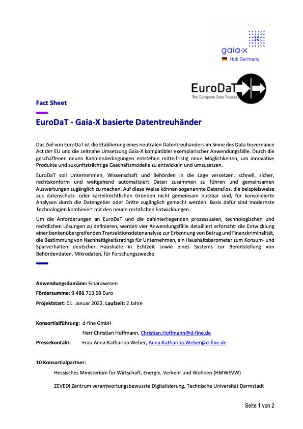 EuroDaT Factsheet