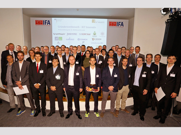 Auf der IFA hat das Bundeswirtschaftsministerium 17 Preisträger im "Gründerwettbewerb - IKT Innovativ" ausgezeichnet
