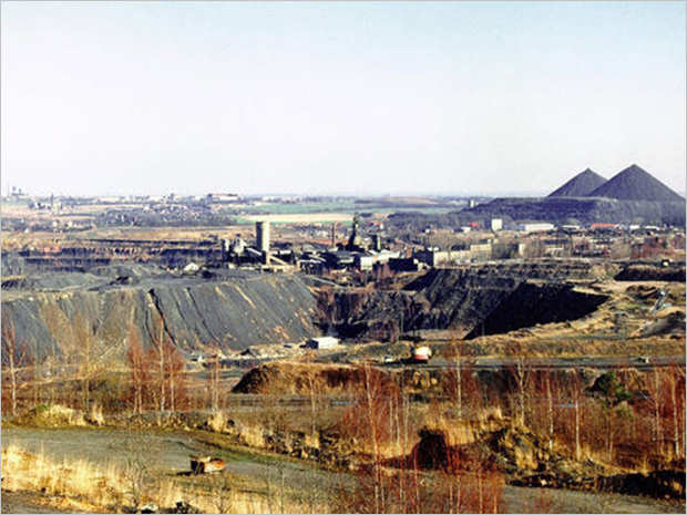Bergbaulandschaft bei Ronneburg, 1991
