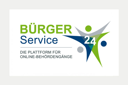 Logo Bürgerservice - Die Plattform für Online-Behördengänge