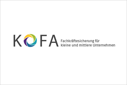 Logo "KOFA Fachtkräftesicherung für kleine und mittlere Unternehmen"