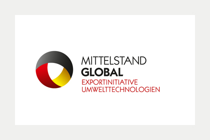 Logo Mittelstand Global Exportinitiative Umwelttechnologie
