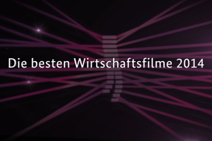 Screenshot aus dem Gala-Eröffnungstrailer zur Verleihung des Deutschen Wirtschaftsfilmpreises 2014