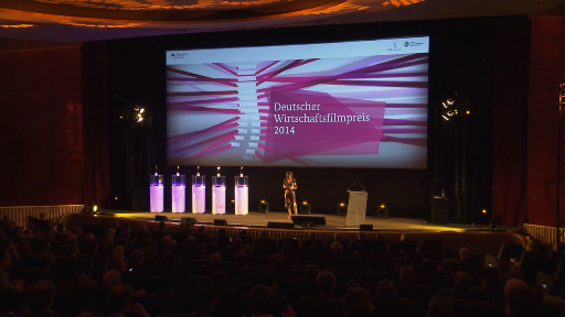 Screenshot aus dem Video Preisverleihung des Deutschen Wirtschaftsfilmpreises 2014