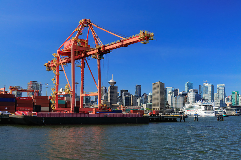 Der Frachthafen von Vancouver symbolisch für das Freihandelsabkommen CETA; Quelle: istockphoto.com/ Volodymyr Kyrylyuk