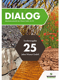 Kampagnenmotiv "DIALOG Sonderausgabe 25. Jahre Wismut GmbH"; Quelle: Wismut GmbH