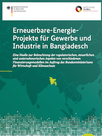 Cover der Publikation: Erneuerbare-Energie- Projekte für Gewerbe und Industrie in Bangladesch