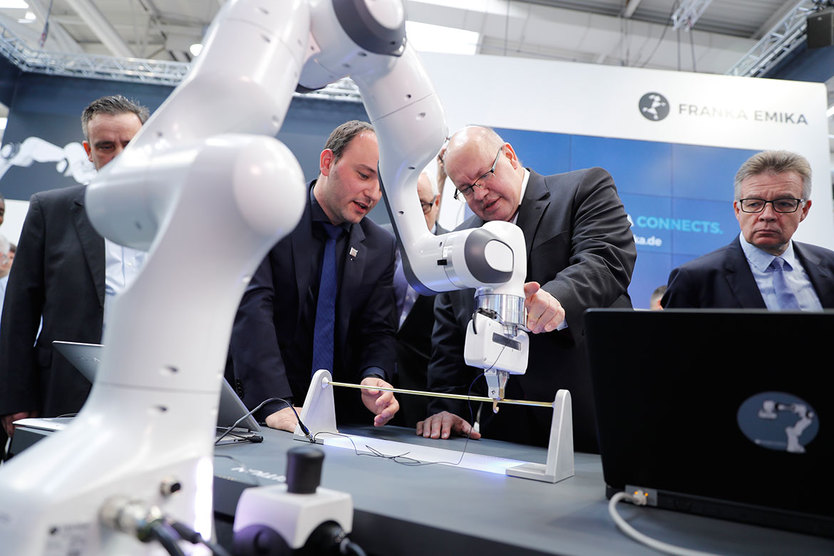 Am 2. April 2019 besuchte Bundeswirtschaftsminister Peter Altmaier die Hannover Messe.