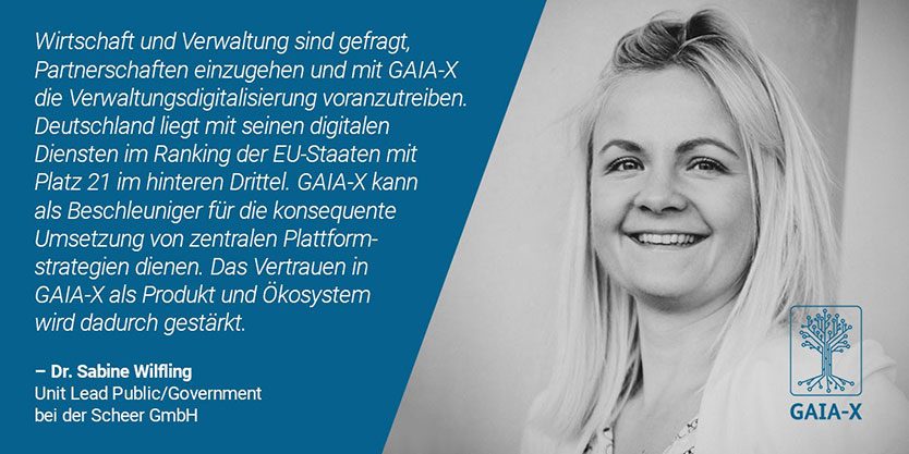 Dr. Sabine Wilfling, Unit Lead Public/Governement bei der Scheer GmbH