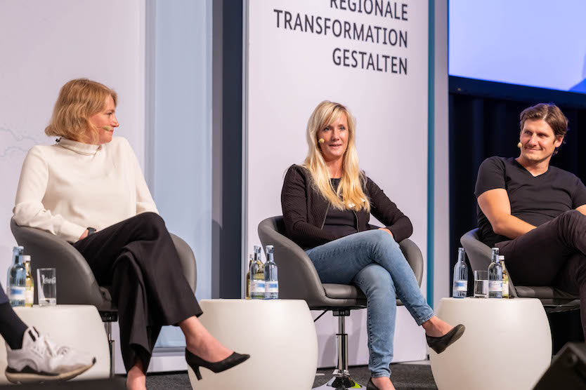 Panel bei der Jahrestagung „Regionale Transformation Gestalten“ | © Bundesfoto/Lammel