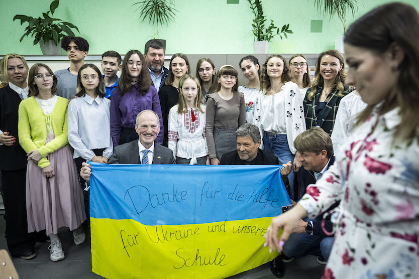 Vizekanzler Robert Habeck reist in die Ukraine