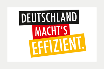 Deutschland macht's effizient Logo; Quelle: BMWi