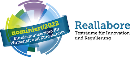 Logo nominiert!2022 Innovationspreis Reallabore