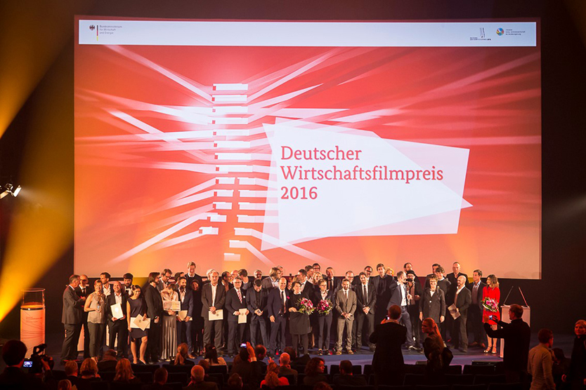 Preisträger des Deutschen Wirtschaftsfilmpreises 2016.