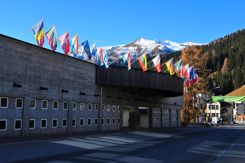 Kongresszentrum in Davos zum Weltwirtschaftsforum