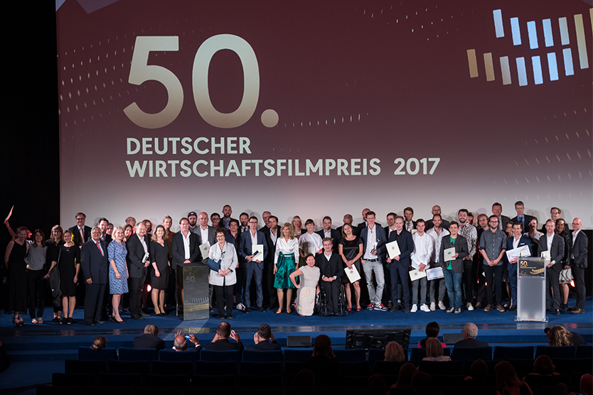 Die Preisträgerinnen und Preisträger des Deutschen Wirtschaftsfilmpreises 2017