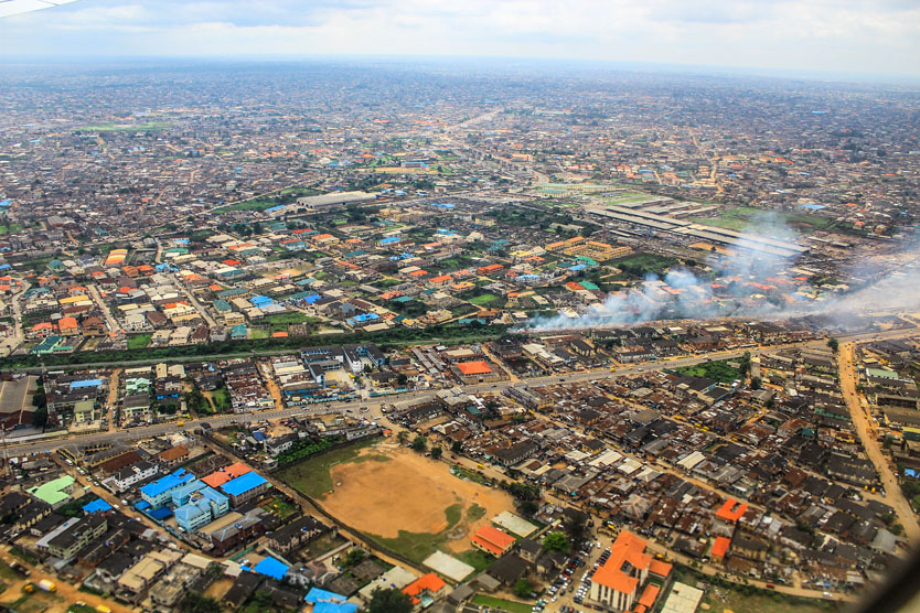Luftaufnahme von Lagos, Nigeria
