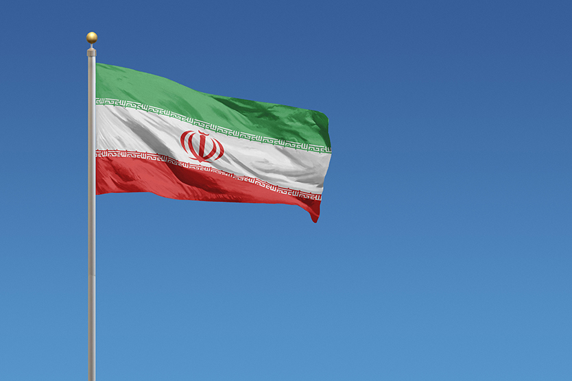 Flagge Iran zum Thema US-Sanktionen gegen Iran