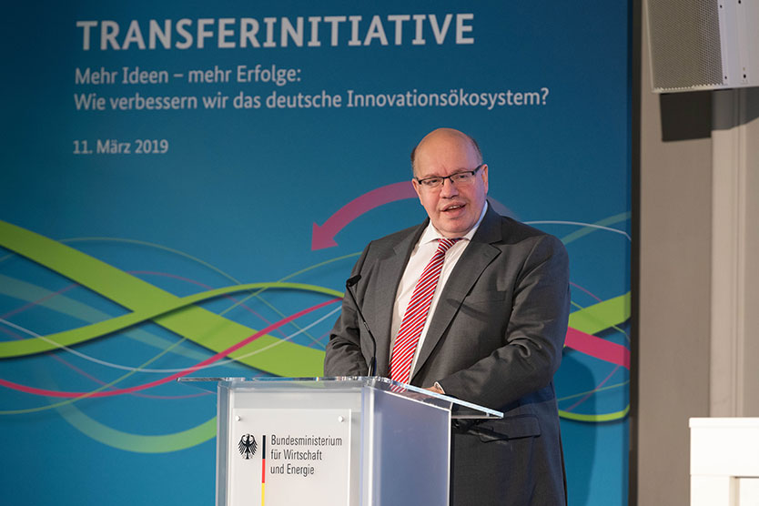 Peter Altmaier, Bundesminister für Wirtschaft und Energie, bei der Auftaktveranstaltung
