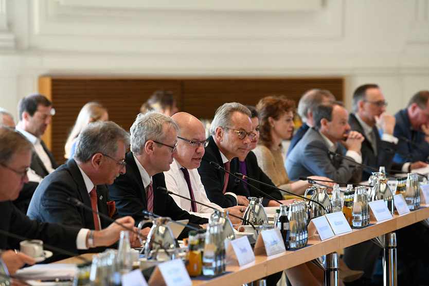 Bundesminister Peter Altmaier beim Kongress zur Nationalen Industriestrategie 2030