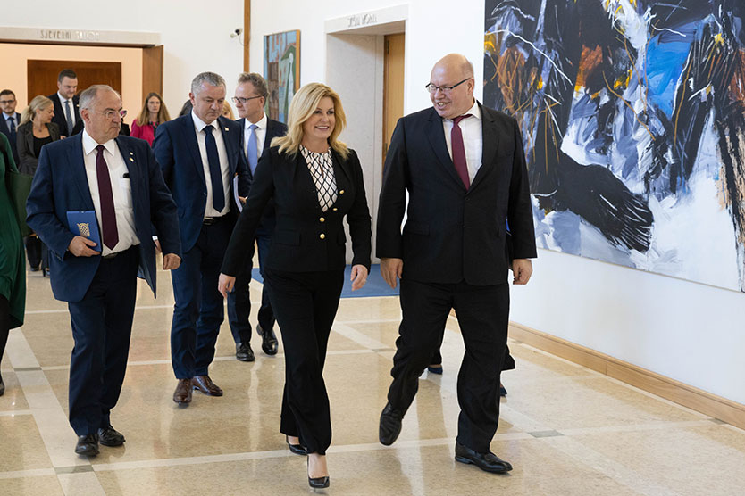 Bundesminister Peter Altmaier und die kroatische Staatspräsidentin Grabar-Kitarović