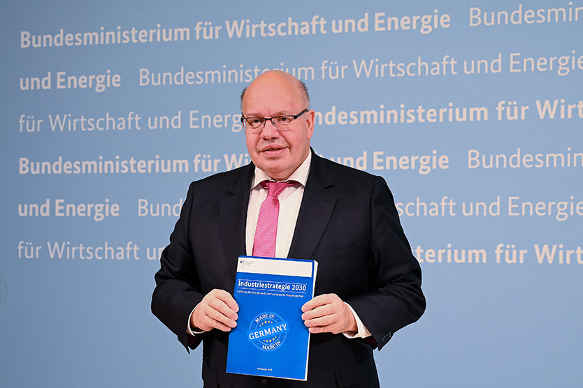 Bundesminister Peter Altmaier stellt die finale Industriestrategie 2030 vor.