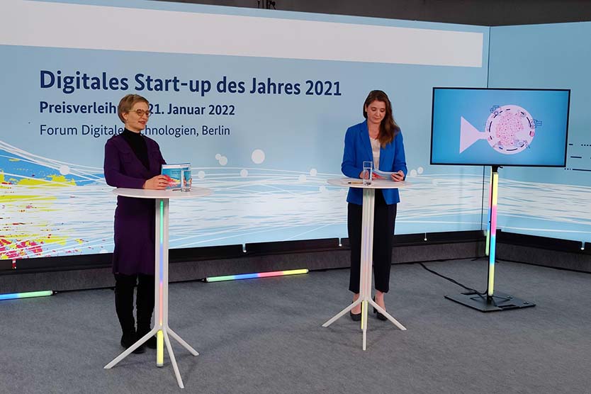 Digitale Start-ups des Jahres 2021 mit 110.000 Euro Preisgeld prämiert