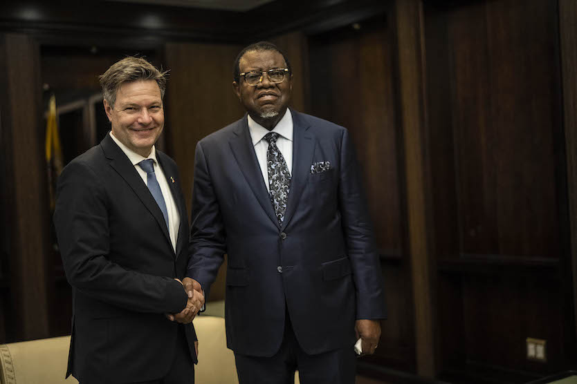 Habeck zu Gesprächen in Namibia und Südafrika