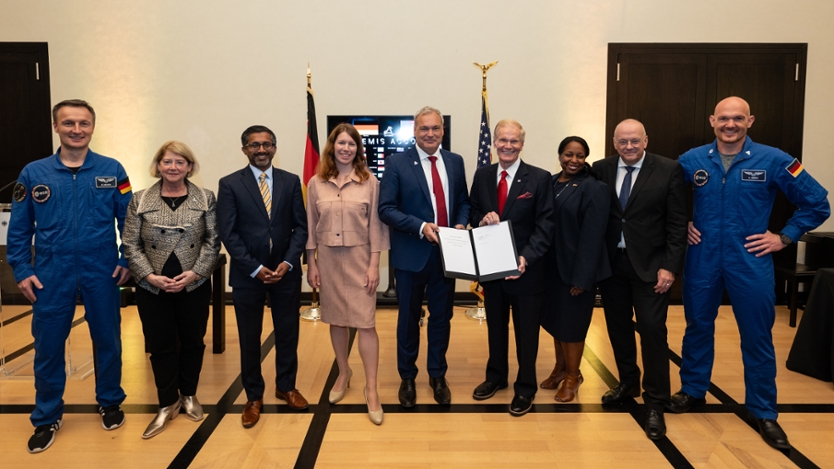 Gemeinsam verantwortungsvolle Raumfahrt vorantreiben: Deutschland unterzeichnet Artemis Accords für internationale Zusammenarbeit