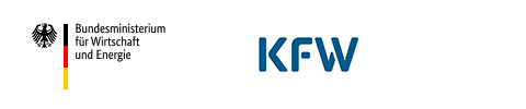 Logos des Bundesministeriums für Wirtschaft und Energie und der KFW