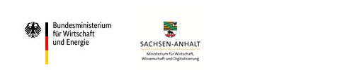 Logos des Bundesministeriums für Wirtschaft und Energie und Ministerium für Wirtschaft, Wissenschaft und Digitalisierung Sachsen-Anhalt