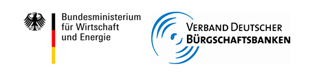 Logos des Bundesministeriums für Wirtschaft und Energie und des Verbandes Deutscher Bürgschaftsbanken