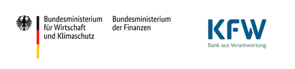 Logos des BMWK, BMF und KFW
