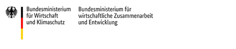 Logos des Bundesministeriums für Wirtschaft und Klimaschutz und des Bundesministeriums für wirtschaftliche Zusammenarbeit und Entwicklung