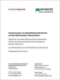 Cover der Publikation Auswirkungen von Absatzfördermaßnahmen auf den Buchhandel in Deutschland 