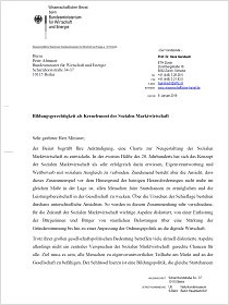 Cover des Brief des Wissenschaftlichen Beirats beim BMWi zur Bildungsgerechtigkeit als Kernelement der Sozialen Marktwirtschaft