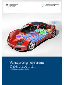 Cover der Broschüre "Vernetzungskonferenz Elektromobilität"