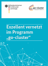 Cover der Broschüre "Exzellent vernetzt im Programm "go-cluster"