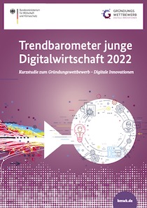 Cover des Trendbarometers junge Digitalwirtschaft 2022