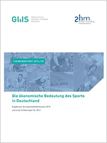 Publikationscover "Die ökonomische Bedeutung des Sports in Deutschland"