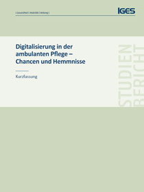 Cover der Studie Digitalisierung in der ambulanten Pflege