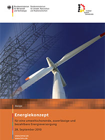 Cover der Publikation Energiekonzept für eine umweltschonende, zuverlässige und bezahlbare Energieversorgung