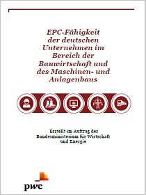 Cover der Publikation EPC-Fähigkeit der deutschen Unternehmen im Bereich der Bauwirtschaft und des Maschinen- und Anlagenbaus