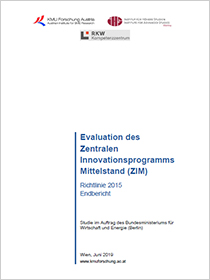 Cover der Publikation Evaluation des Zentralen Innovationsprogramms Mittelstand (ZIM)
