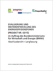 Cover der Publikation Evaluierung und Weiterentwicklung des Energieeffizienzfonds