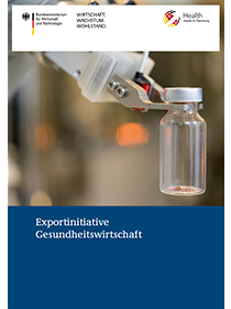 Cover der Publikation Exportinitiative Gesundheitswirtschaft