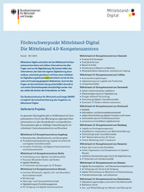 Cover der Publikation Förderschwerpunkt Mittelstand - Digital