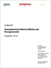 Cover der Publikation Gesamtwirtschaftliche Effekte der Energiewende