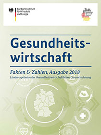 Cover der Publikation Gesundheitswirtschaft - Fakten & Zahlen, Ausgabe 2018 - Länderergebnisse