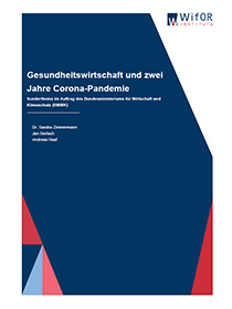 Cover der Publikation Gesundheitswirtschaft und zwei Jahre Corona-Pandemie